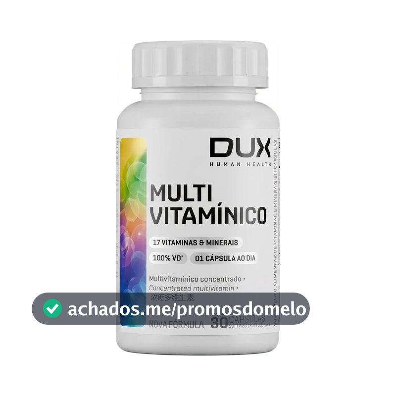 Multivitamínico - Pote 30 Cápsulas Dux Nutrition