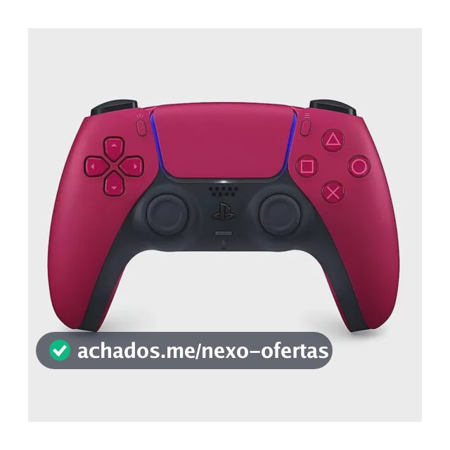 Controle joystick sem fio Sony PlayStation Dualsense vermelho cósmico