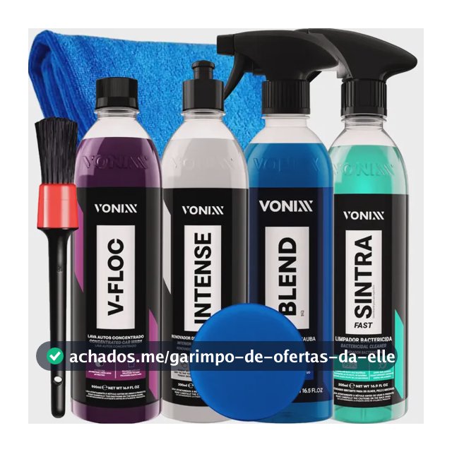 Kit Lavagem Automotiva V-floc Blend Sintra Intense Vonixx