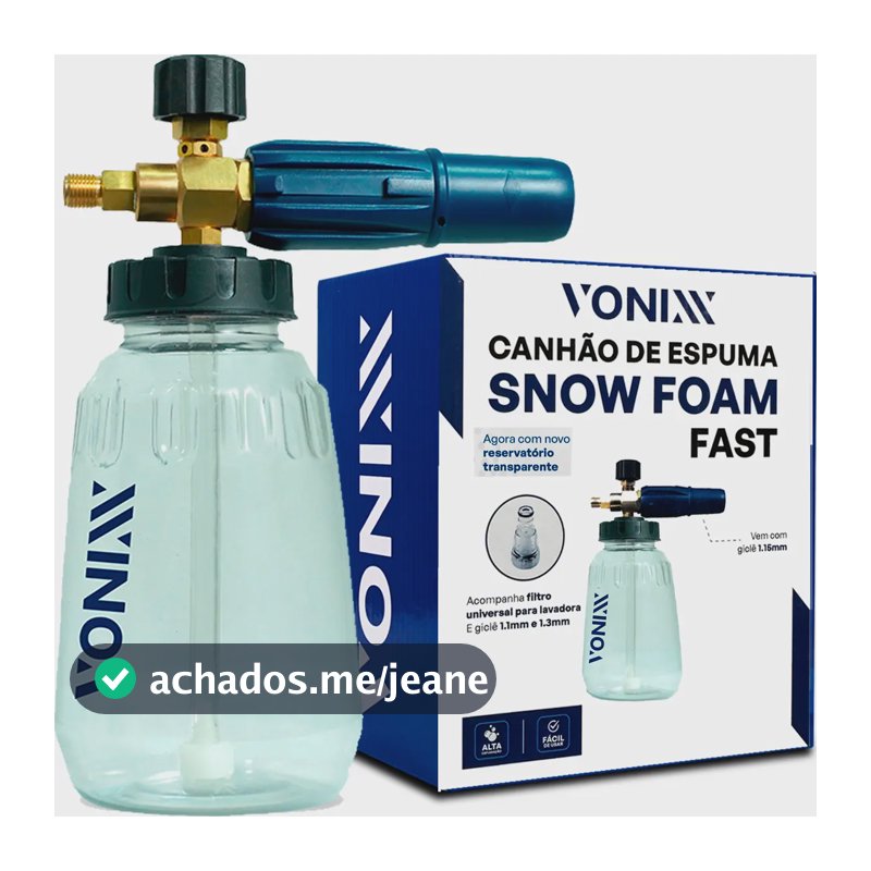 Canhão Espuma Snow Foam Lavagem Automotiva Fast Pet Vonixx