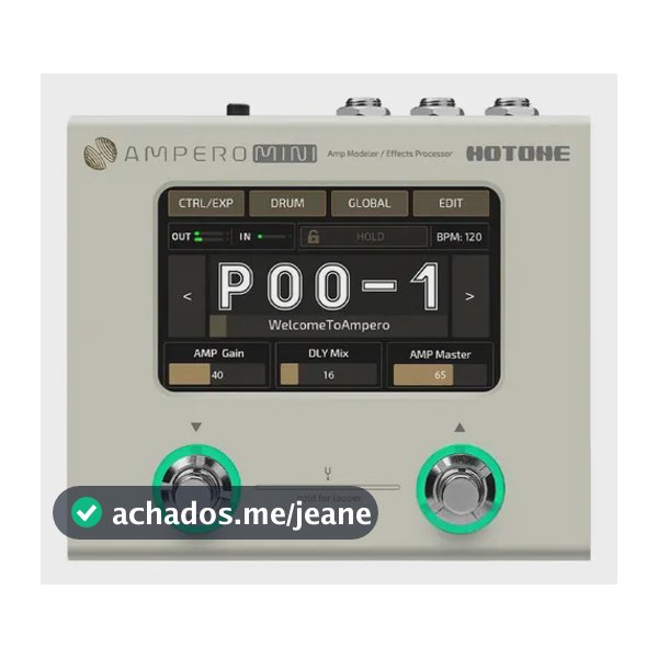 Pedaleira Hotone Ampero Mini Mp-50vn Mp50 Branca Cor Branco