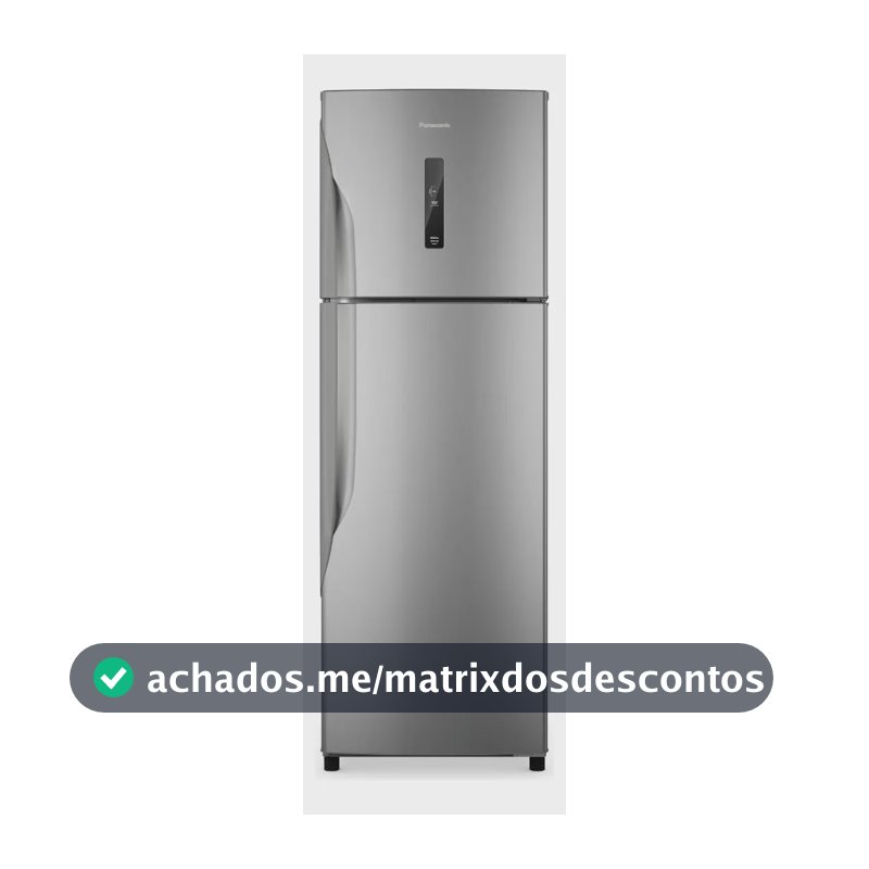 Refrigerador Panasonic 391l Aco Escovado Nr-bt44pv3x Aço Escovado
