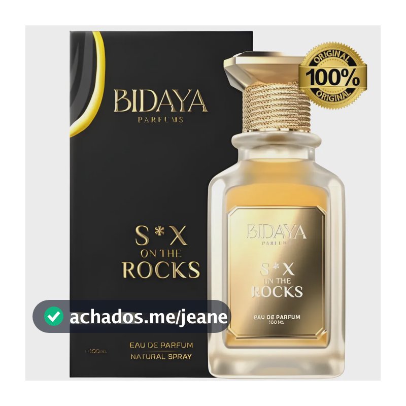 Perfume Bidaya Sex On The Rocks 100ml Árabe Masculino Fresco