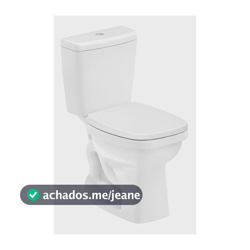 Vaso Sanitário Celite Like com Caixa Acoplada Branco e Saída Vertical