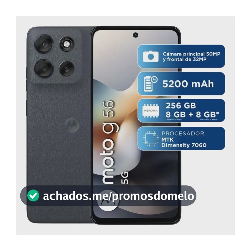 Motorola Moto G56 5g Dual Sim 256gb + 8gb preto