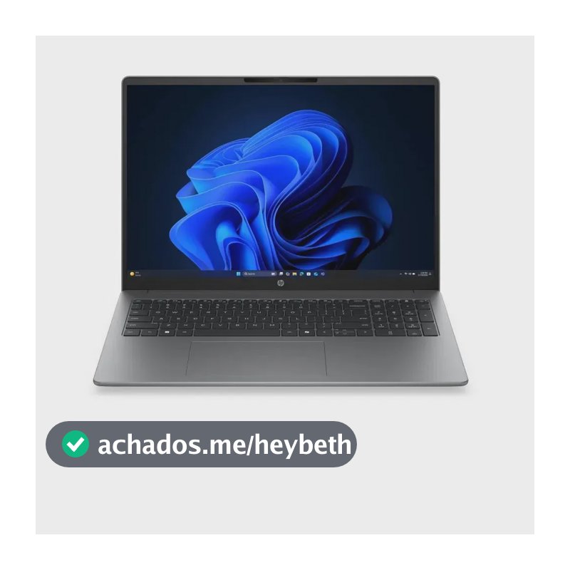 Notebook HP 200 HP 200 G2i Intel Core 3-100U 16" Intel Graphics RAM 8GB (1x8GB) DDR5 SSD 256GB PCIe4x4 Windows 11 Home SL - E30QDAT#AK4