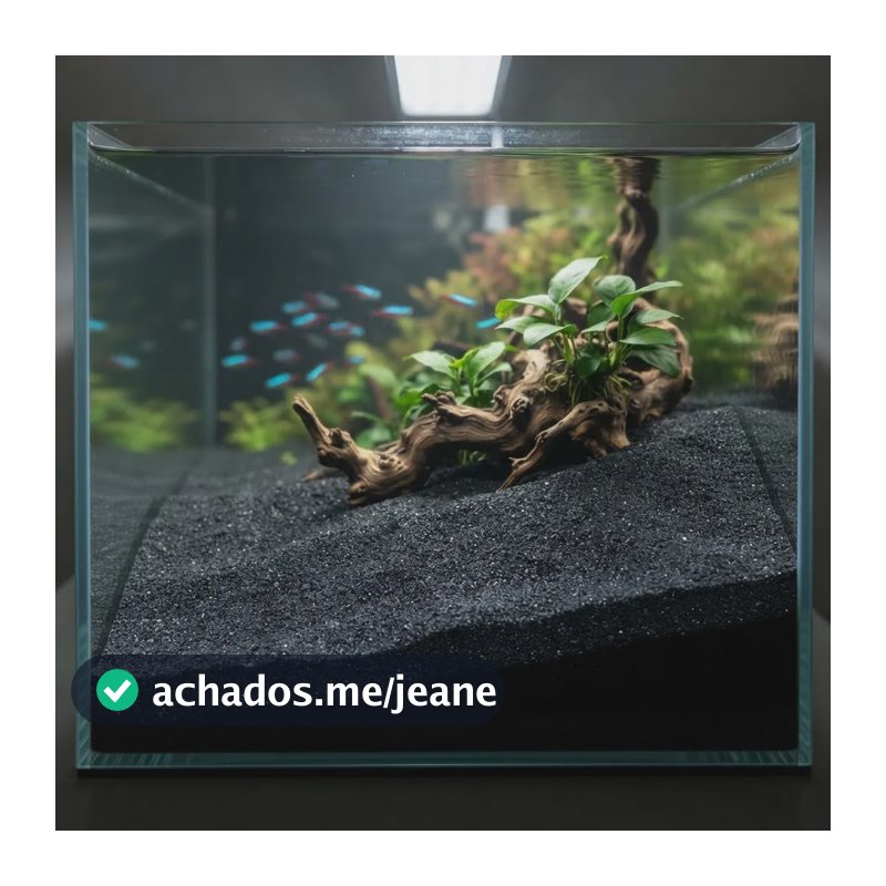 Substrato Areia Escura 1 Kg Aquario Lago Peixe Pet Betta