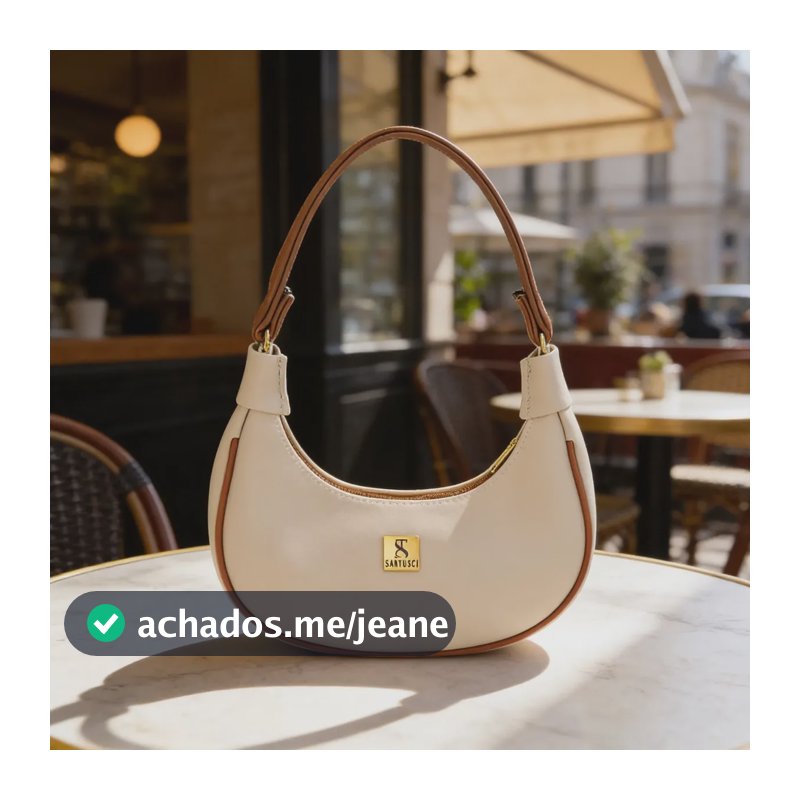 Bolsa Feminina Tote Meia Lua De Ombro E Mão Sofisticada Acambamento dos ferragens Ouro Cor MARIFM Correia de ombro Marrom Desenho do tecido Lisa