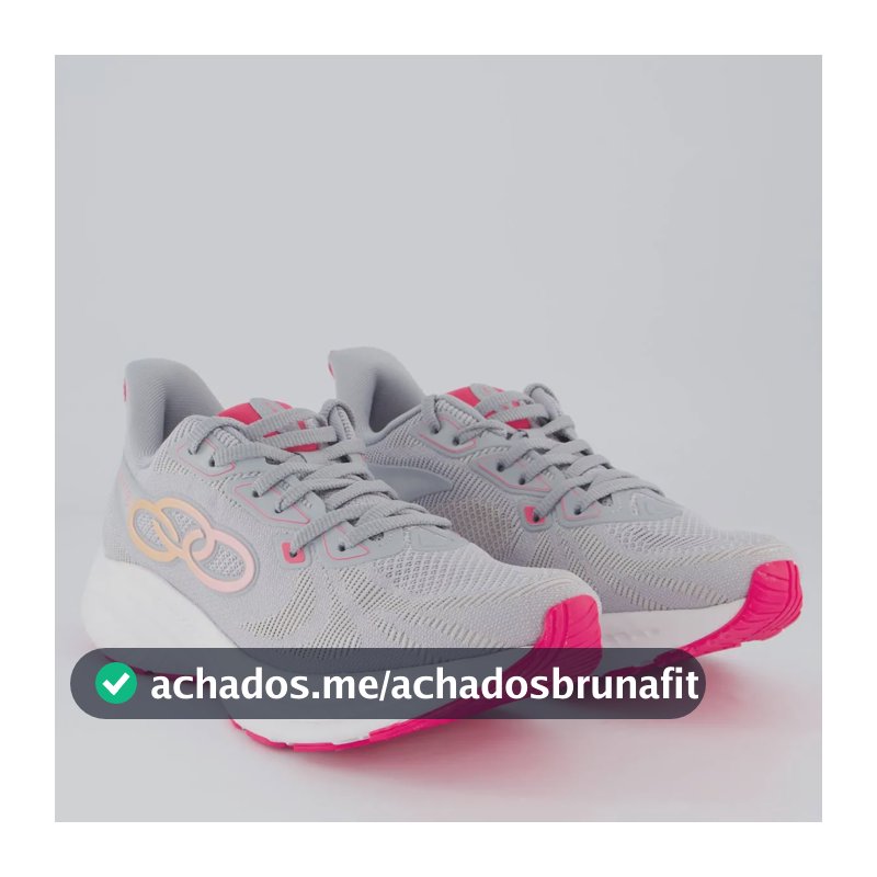 Tênis Olympikus Swift 5 Feminino Cinza E Rosa Cinza - 36,0 Br