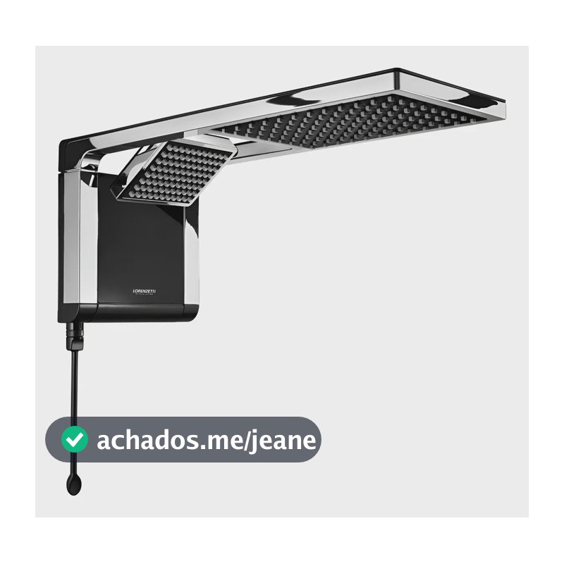 Chuveiro Elétrico Lorenzetti Acqua Ultra Duo Preto Cromado Preto 220v