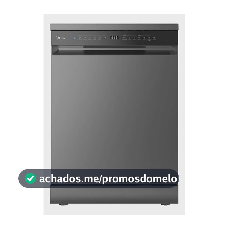 Lava Louças 14 Serviços Touch Plus Cinza Midea Cinza 110v