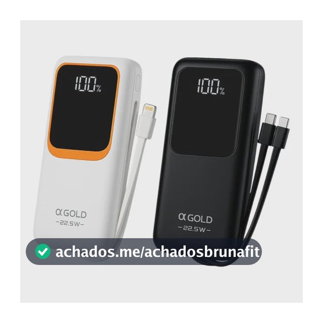 Carregador Portátil 20000mah Turbo 22,5w Powerbank Universal