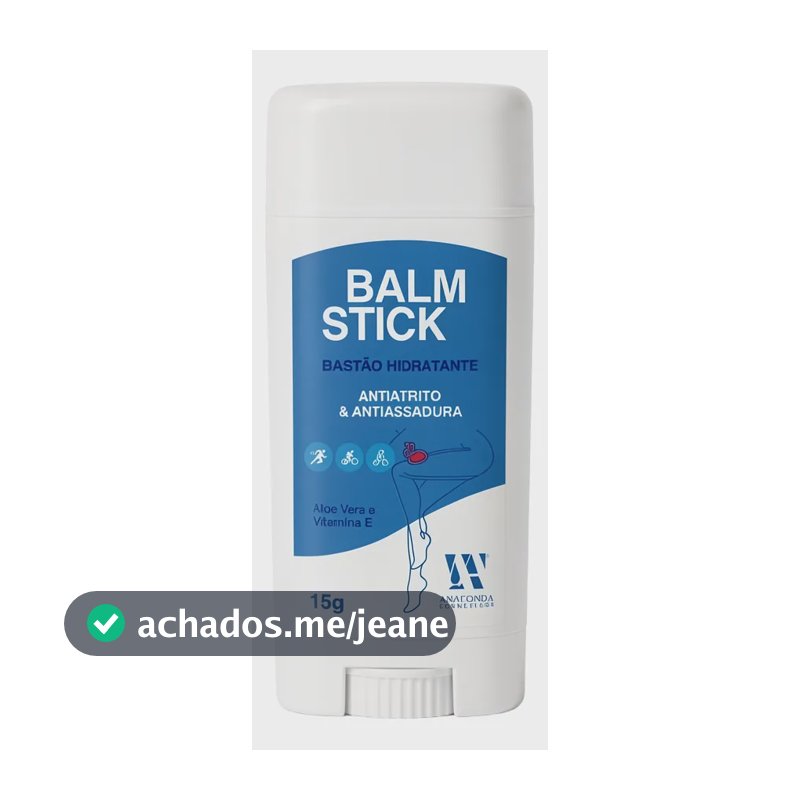 Balm Stick-hidratante Corporal Anaconda Anti Atrito 15gr Aloe Vera