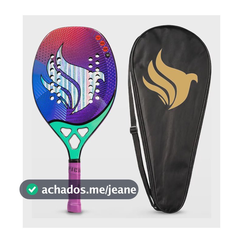 Raquete Beach Tennis Pichau Hawaiian Waves, Carbono 3k