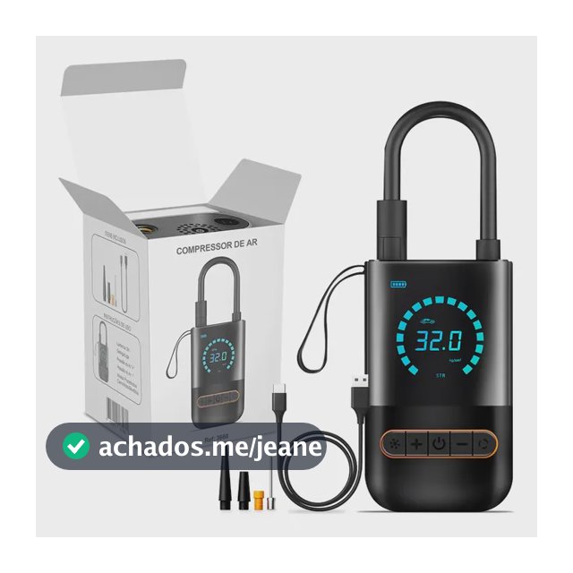 Bomba De Encher Pneu De Carro Bike Moto Portátil Digital Ex B&G