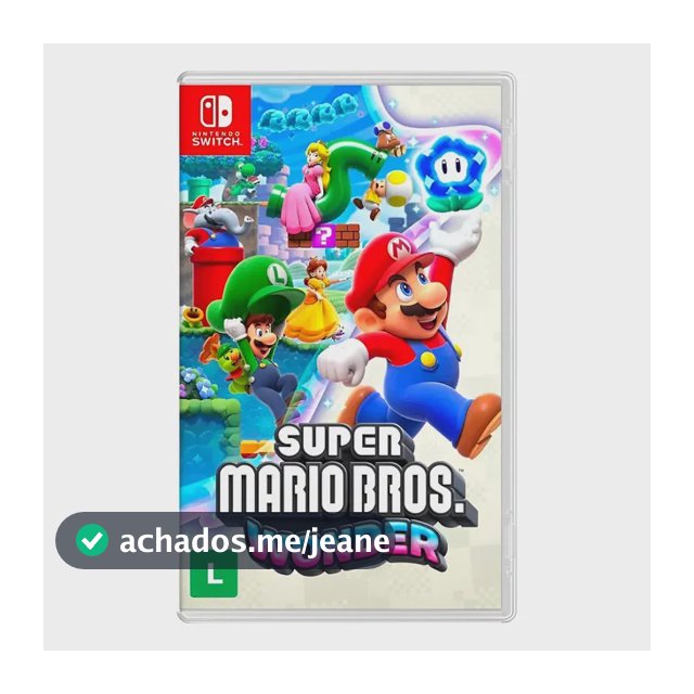 Nintendo Jogo Super Mario Bros Wonder Nsw - Ação Plataforma