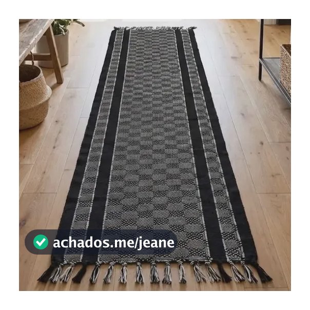 Kit 3 Tapetes Para Cozinha Passadeira Geométrica Escandinava