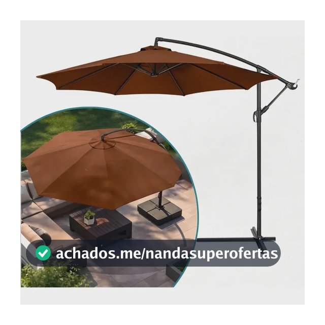 Ombrelone Guarda Sol Praia Jardim Piscina 3m Ornament Ojo-3