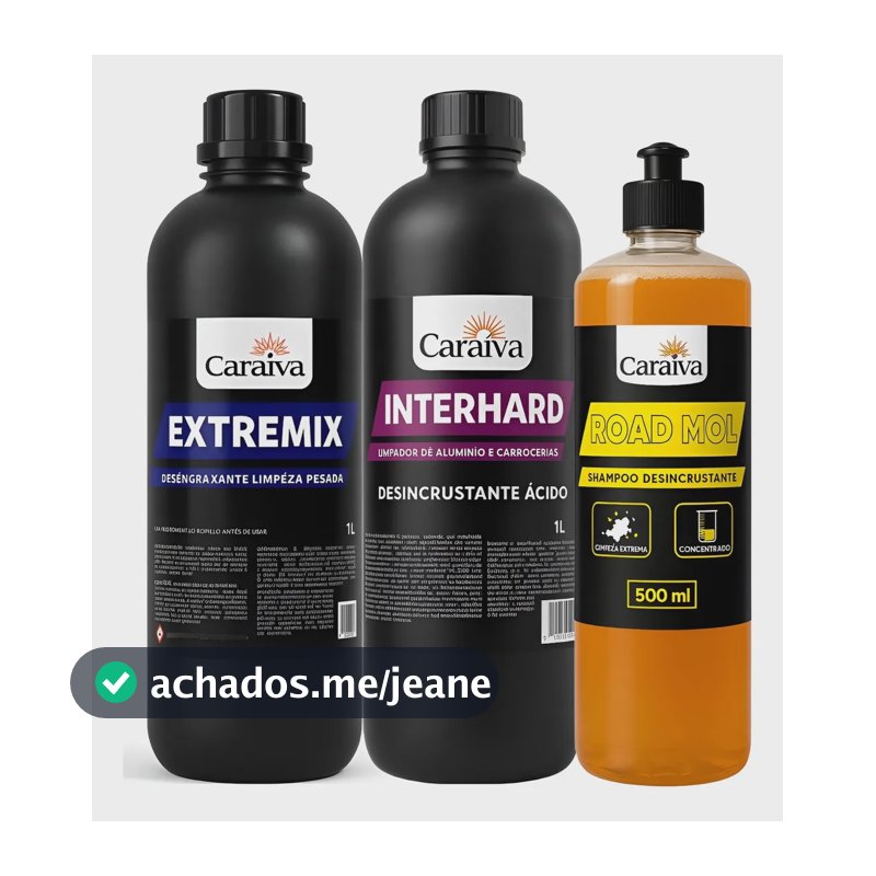 Limpeza Pesada Automotiva Lm Intercap+ Solupan + Shampoo Mol
