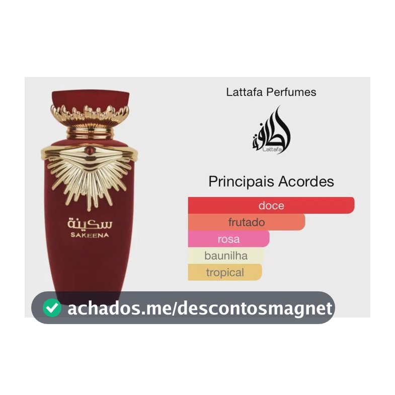Perfume Sakeena Lattafa Edp Feminino 100ml Original