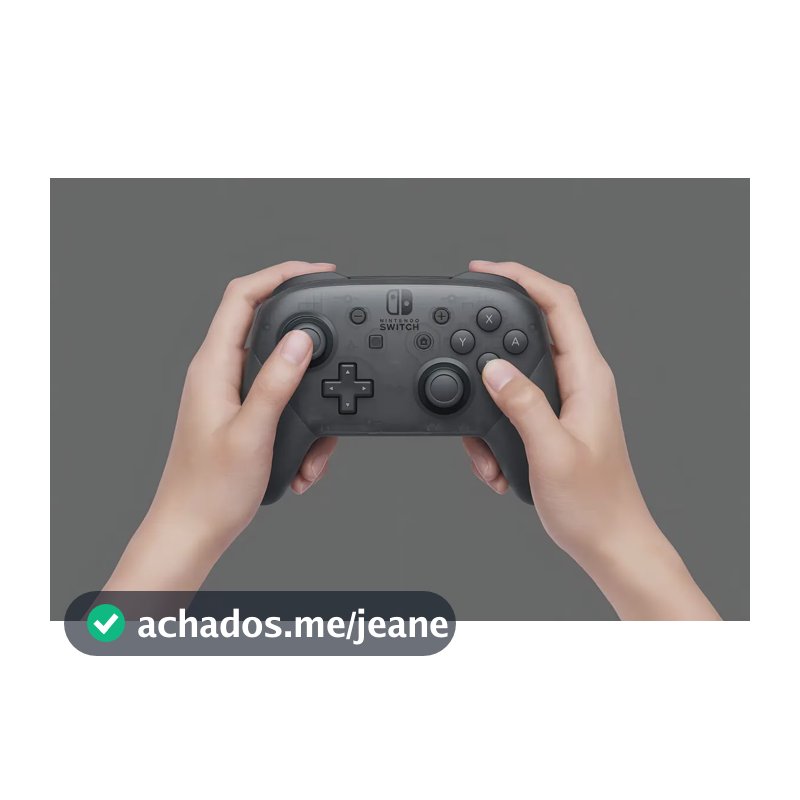 Controle Pro Nintendo Switch Sem Fio Bluetooth Ergonomico e Preto