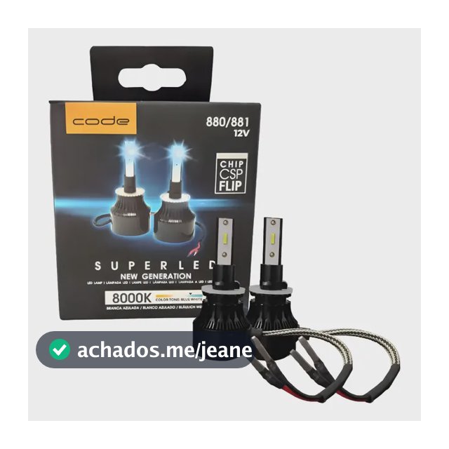 Par Super Led Techone 8000k H1 H3 H4 H7 H8/9/11 H16 Hb3/hb4