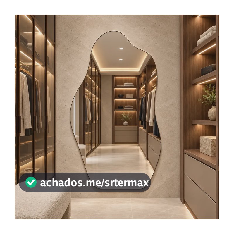 Espelho Rocco Corpo Inteiro Organico 90x40 Pinterest Grande Orgânico - Suporte