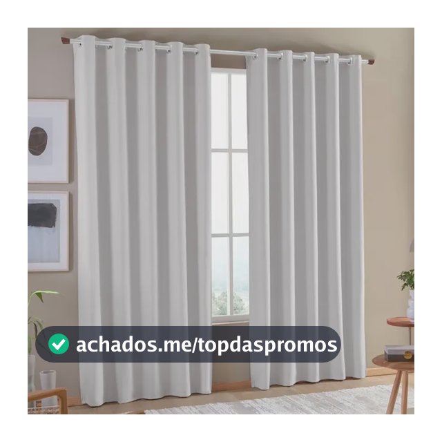 Cortina Blackout 100% 2,80x2,30 Corta Luz Sala Quarto
