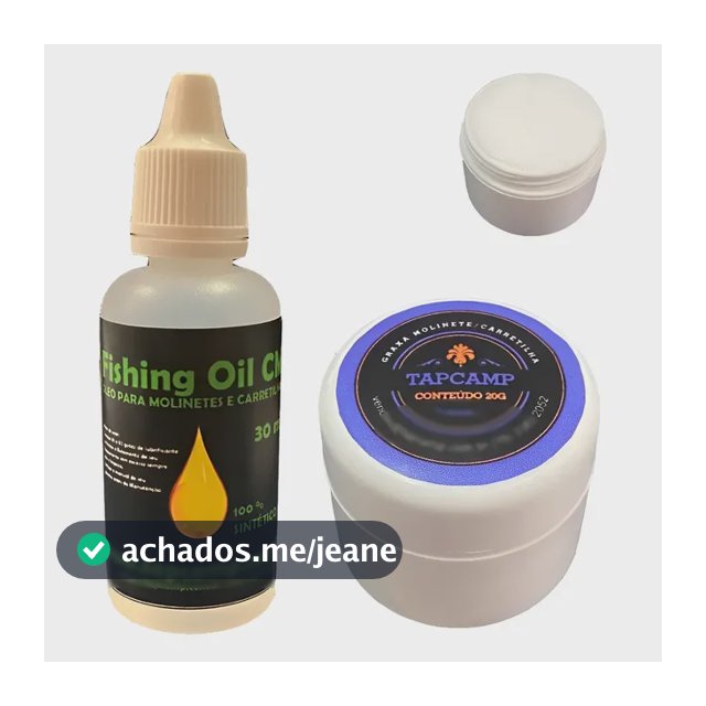 Kit Graxa E Óleo Lubrificantes Para Carretilhas E Molinetes Bra