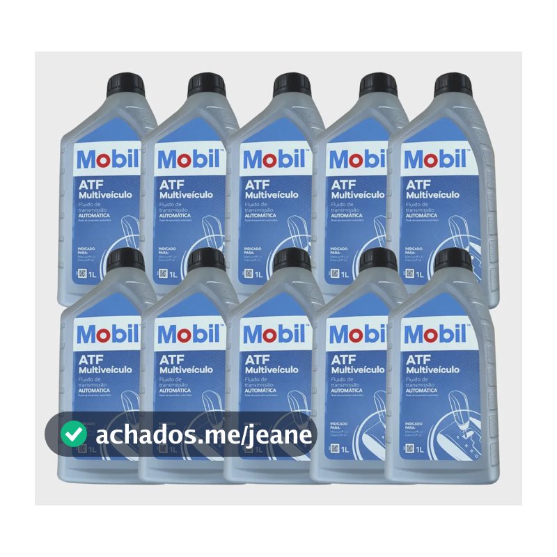 Kit Com 10 Unidades Oleo Cambio Atf Dexron Vi 6 Mobil