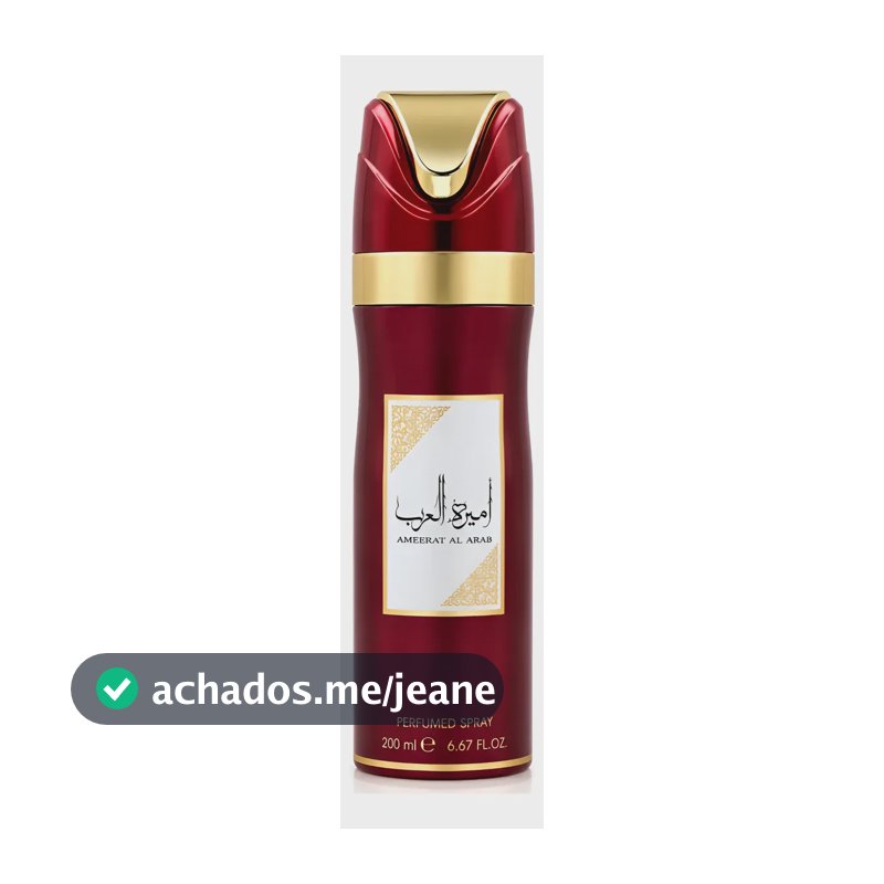 Body Spray Ameerat Al Arab 200ml Perfume Árabe Feminino