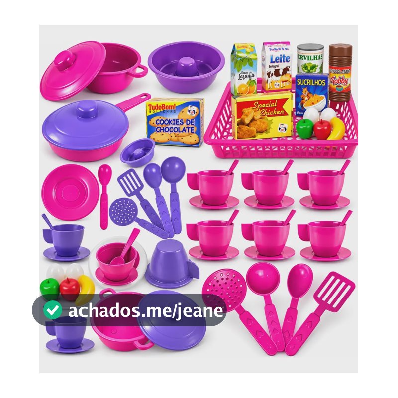 Kit Cozinha Brinquedo Infantil 38pçs Utensílios Panelinhas Sortido