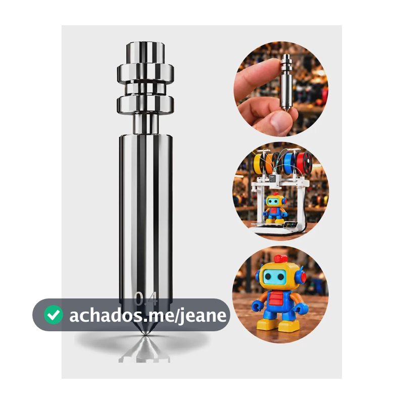 Bico Bimetálico Compatível Anycubic Kobra X E Kobra 4 Nozzle 0.4