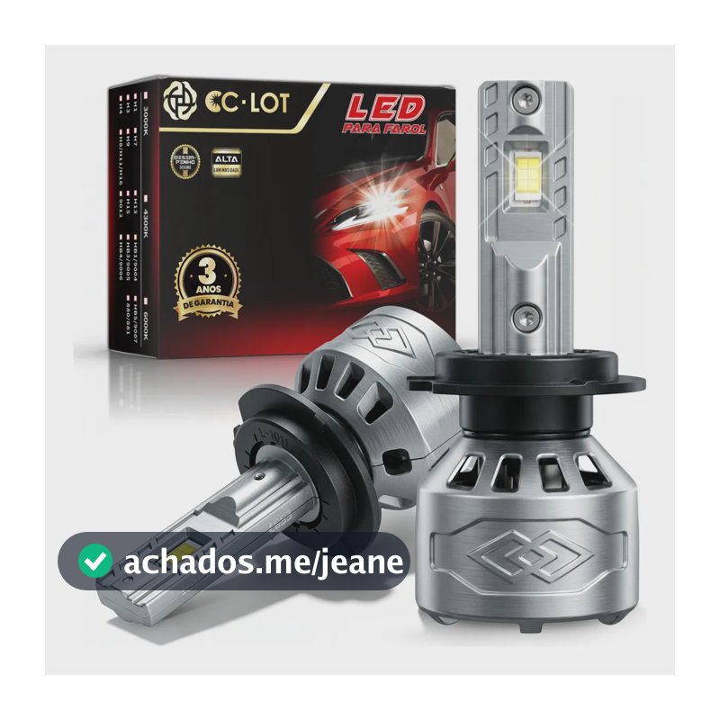 Kit Lampadas Led H4 H7 H1 H11 Hb3 Hb4 Carro Farol H7 Cinza Branco-frio