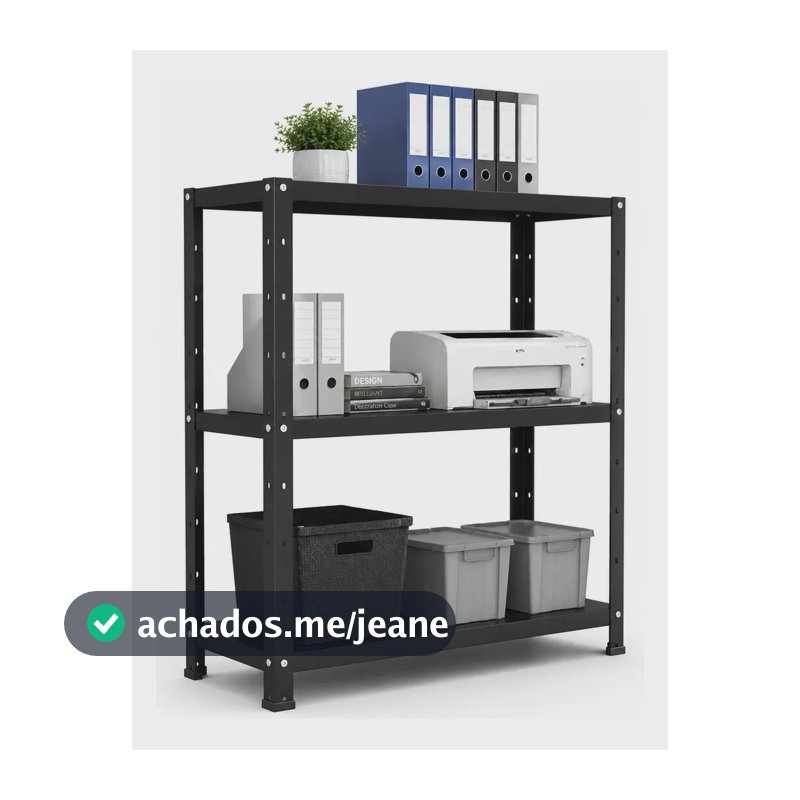 Estante Armario Prateleira De Aço Organizador Multiuso 68cm X 60cm X 28cm 3 Bandejas Resistente PROMOUNT