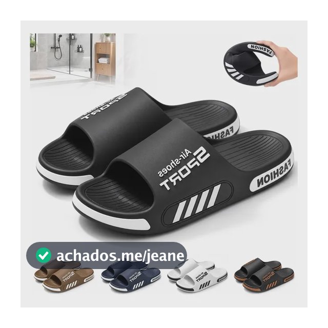 Chinelo Nuvem Confortável Masculino Antiderrapante Sandália