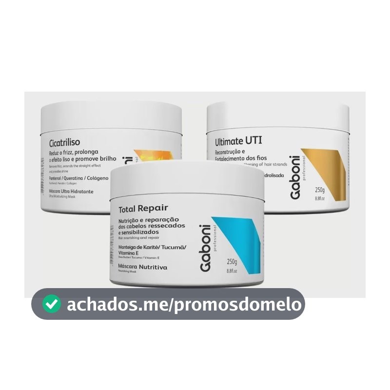 Kit Cronograma Capilar - 3 Máscaras De 2