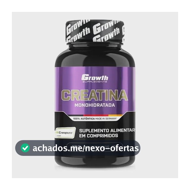Creatina Growth Supplements em cápsula Sem sabor de 120 un