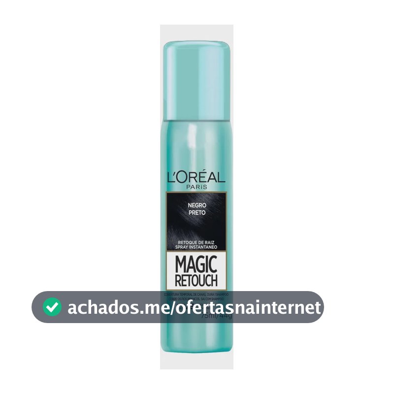 Magic Retouch Spray Retoque De Raiz Instantâneo L'Oréal Paris Preto