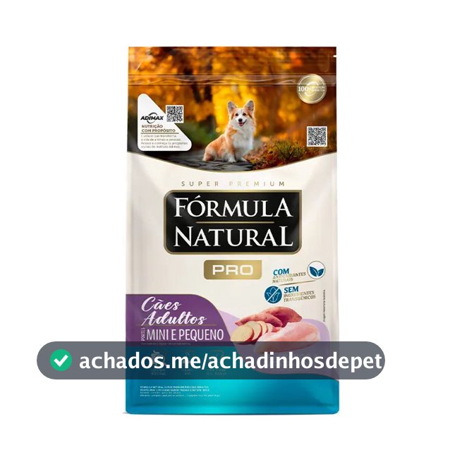 Ração Fórmula Natural Pró Cães Adultos Mini Peq Frango 2,5kg