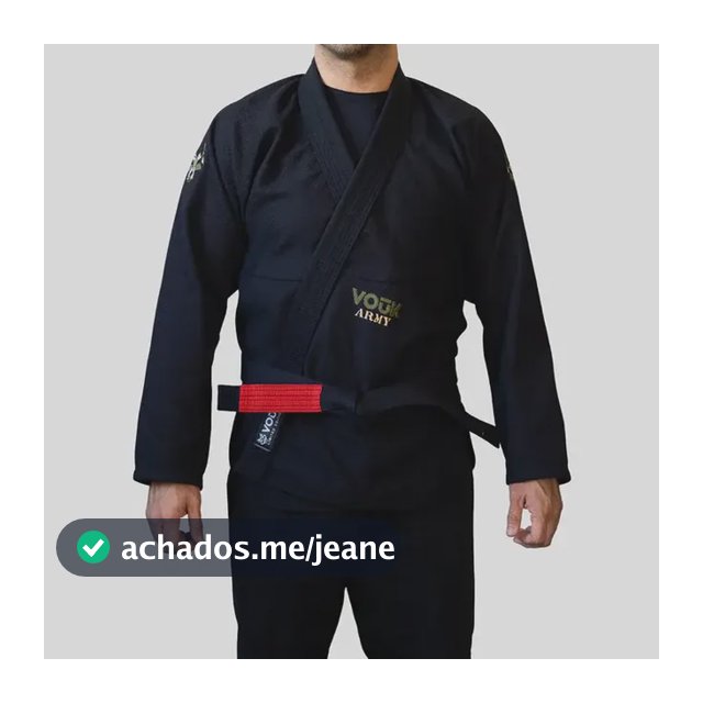 Kimono Jiu Jitsu Vouk Tyg Army Trançado + Bolsa De Brinde