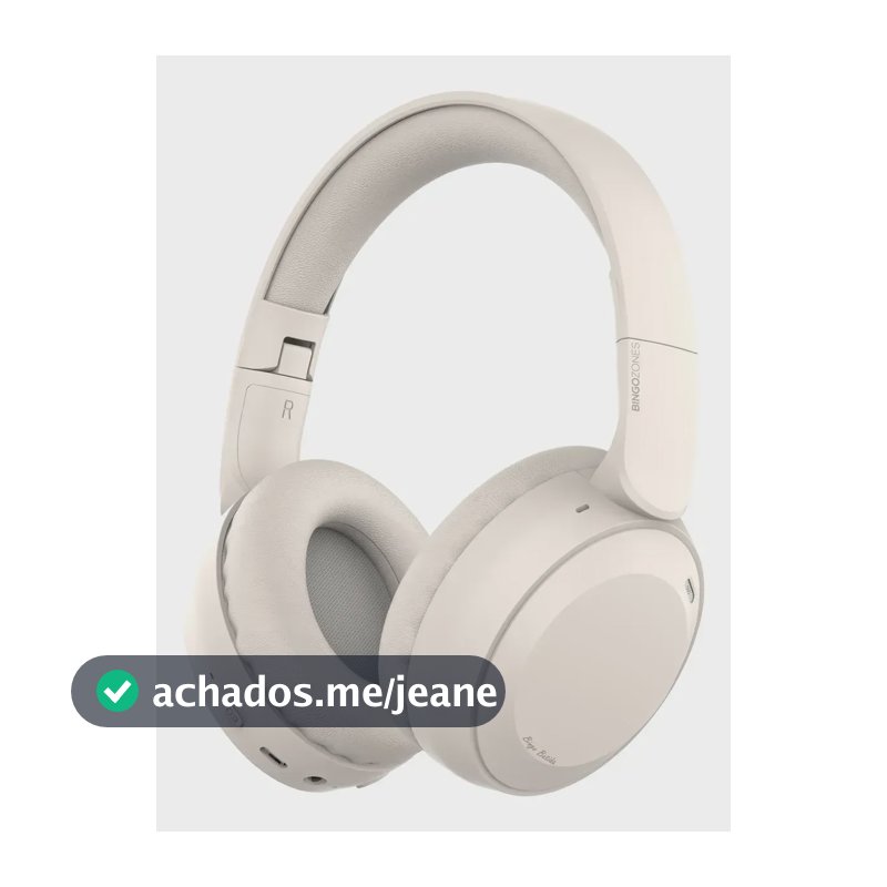 Fone de Ouvido Gamer Mtetubl HXZ-B39 Over-ear Bege com Bluetooth e Microfone
