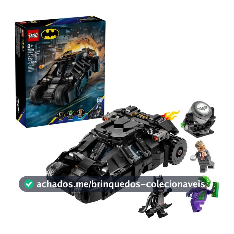 Brinquedo Batman Vs Duas-caras E Coringa 76303 +8 Anos Lego
