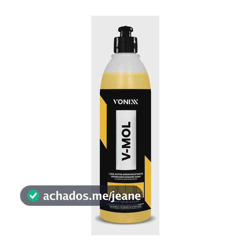 V Mol Shampoo Lava Autos Desengraxante 500ml Vonixx Biodegradável