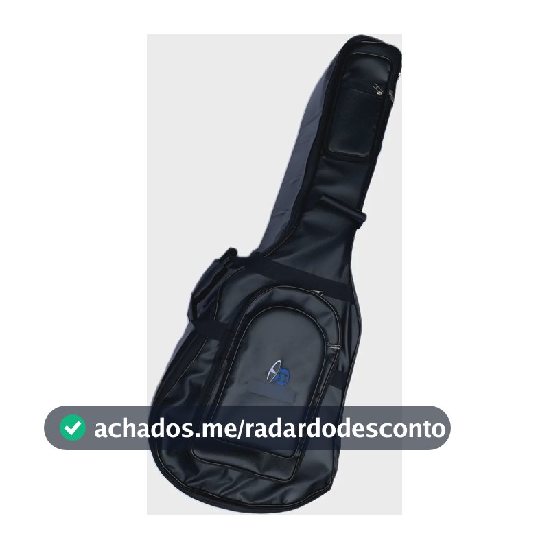 Capa Bag Semi-case Extra Luxo P/ Baixo Ultra Proteção Preto