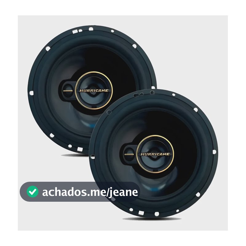 Par Alto Falante Porta Hurricane 6 Polegadas A6 T 120w Rms Preto