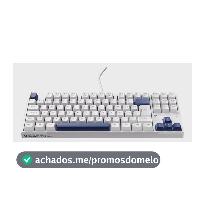Machenike K500B-B87 Teclado Mecânico Gamer Switch Red Retroiluminação RGB Hot-Swappable