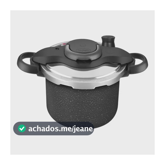 Panela Pressao Rochedo Clipso 4,5l Fechamento Externo Seguro Cor Preto
