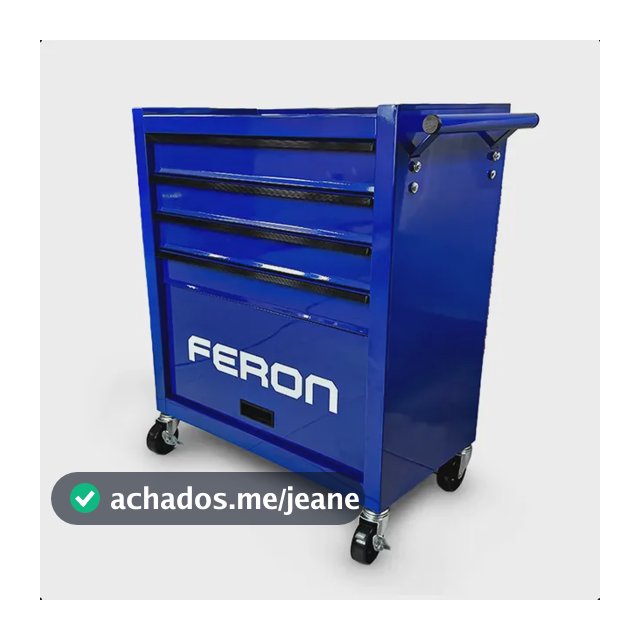 Carrinho Para Ferramentas Metálico 4 Gavetas Reforçado Feron