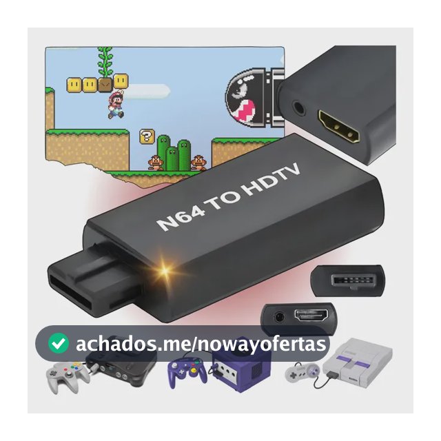 Adaptador Super Nintendo N64 Gamecube Para Hdmi Tv Moderna